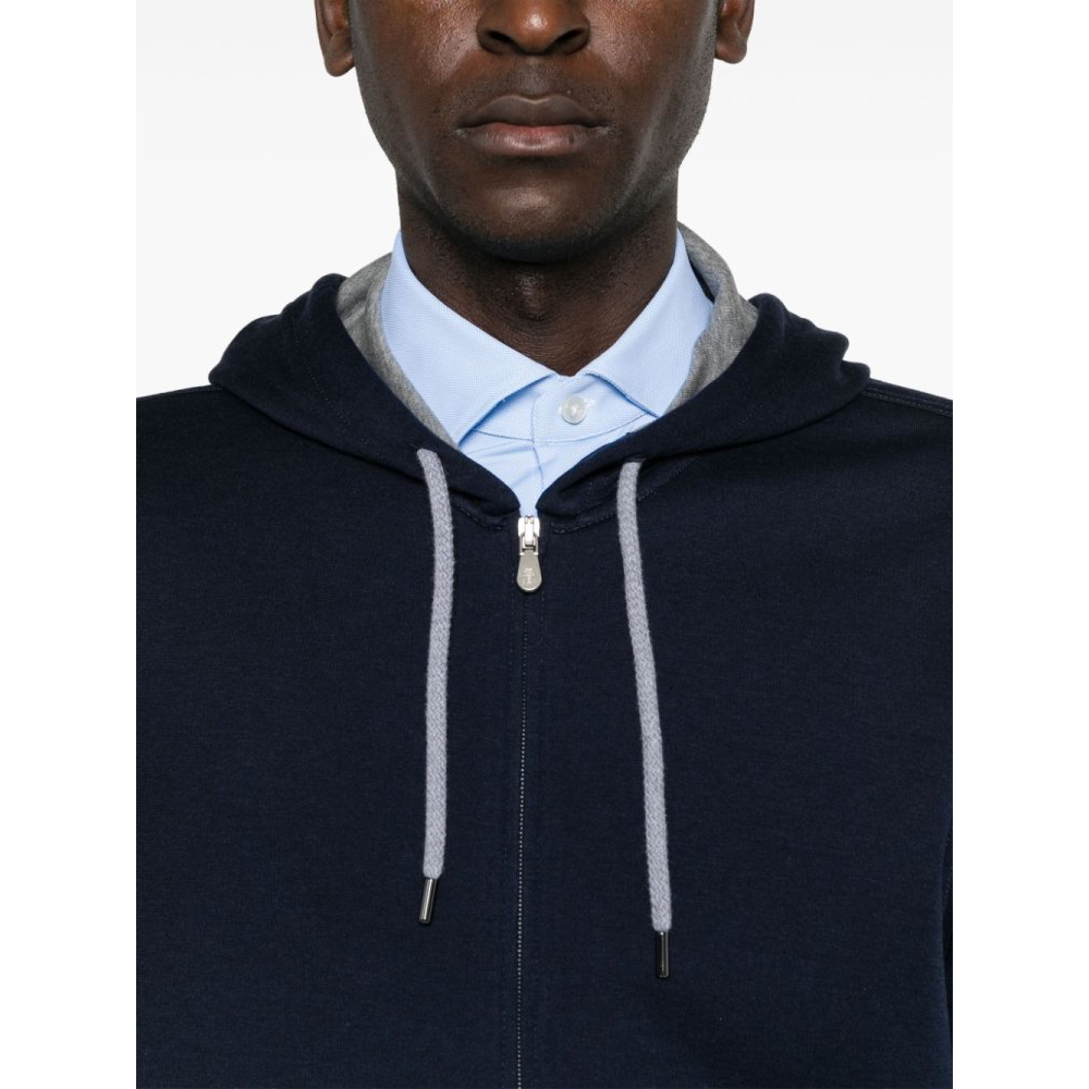 Men's 'Mélange-Effect Zipped' Hoodie