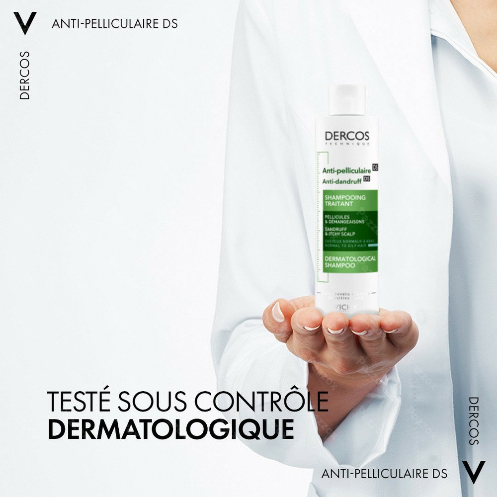 'Dercos' Dandruff Shampoo - Normal to Oily Hair 200 ml, 2 Pieces
