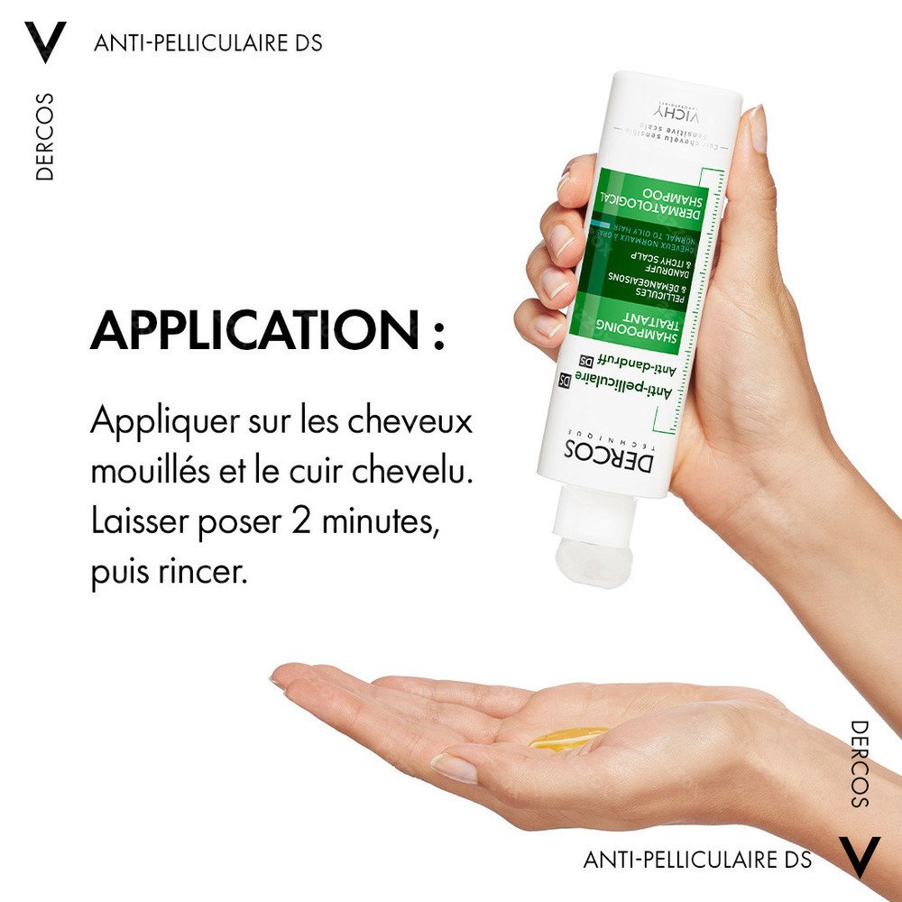 'Dercos' Dandruff Shampoo - Normal to Oily Hair 200 ml, 2 Pieces