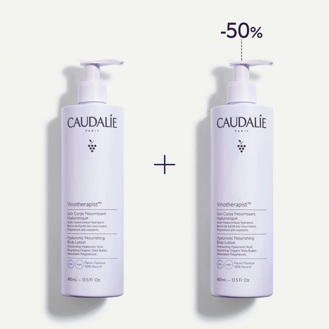 'Vinotherapist Hyaluronic Nourishing' Body Lotion - 400 ml, 2 Pieces
