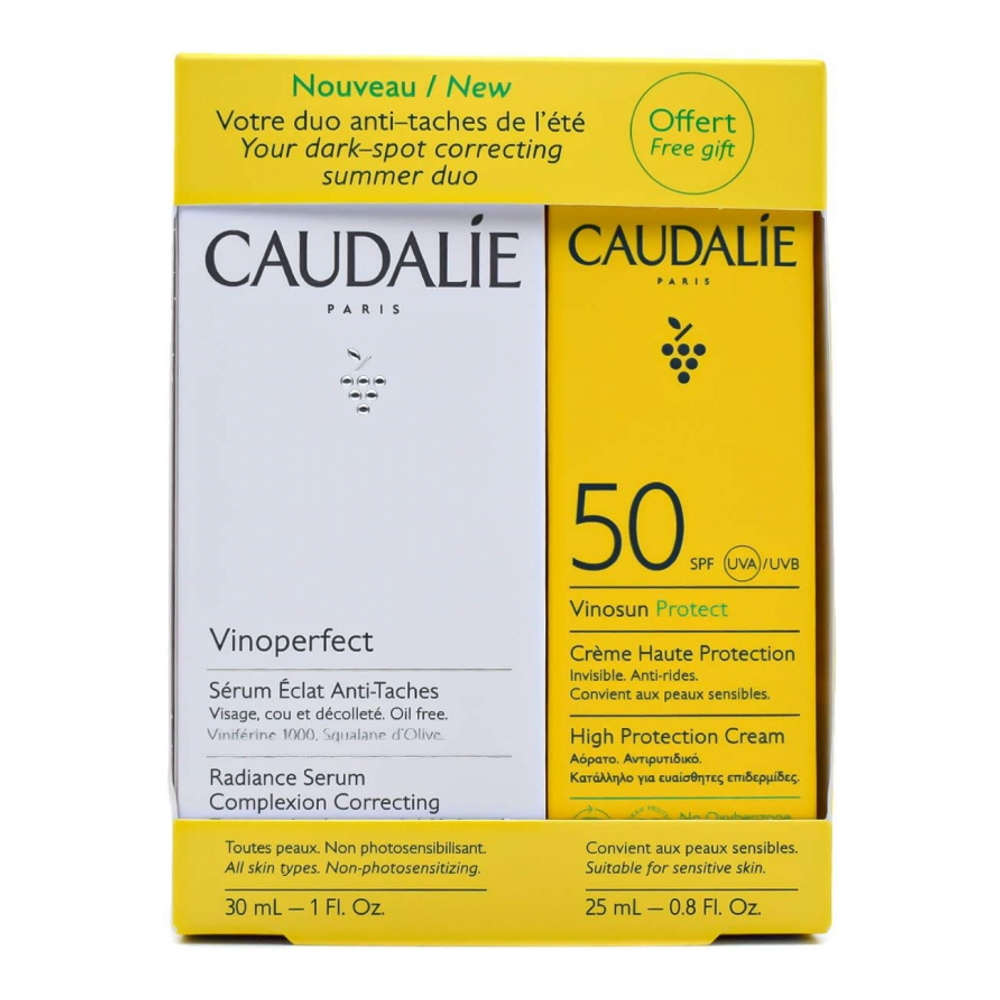 'Vinoperfect Dark Spot Brightening Serum + Sunscreen SPF 50' SkinCare Set - 2 Pieces