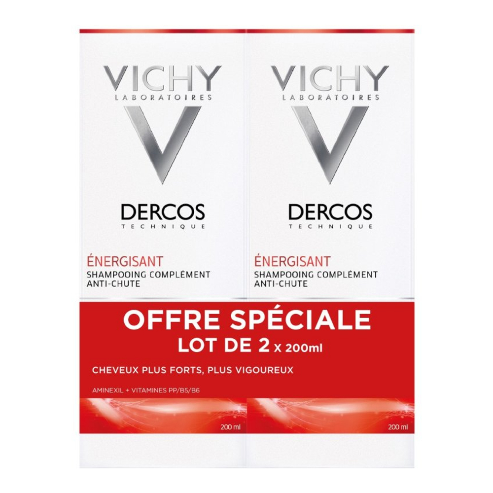 'Dercos Energy+ Stimulating' Anti Hair Loss Shampoo - 200 ml, 2 Pieces