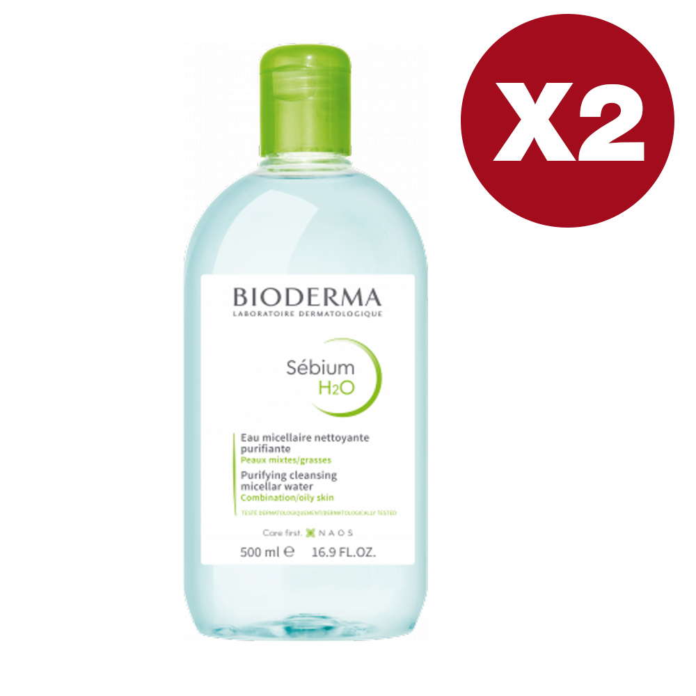 'Sébium H2O' Micellar Water - 500 ml, 2 Pieces