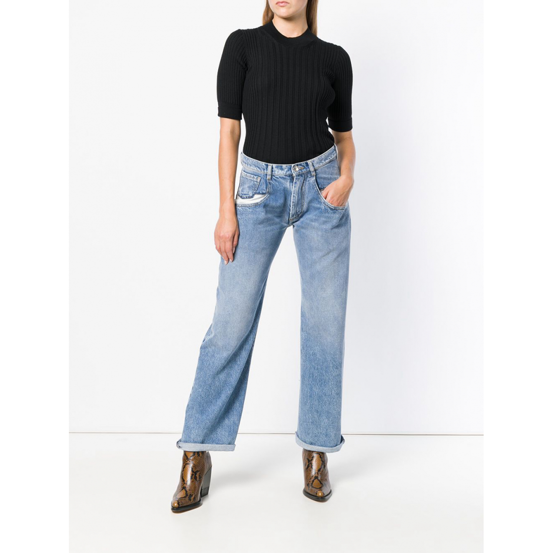 Jeans 'Contrast-Pocket' pour Femmes