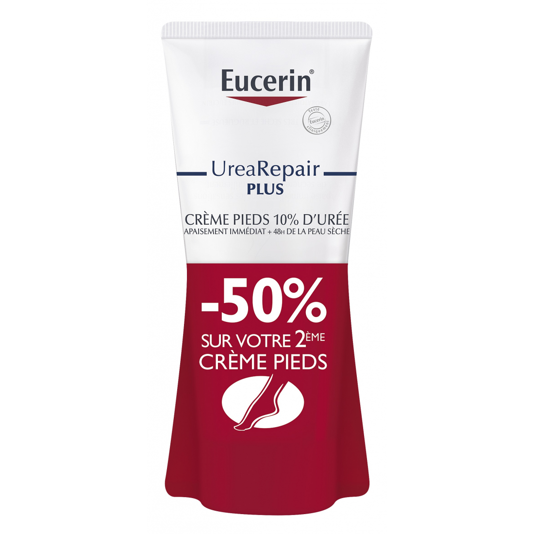 'UreaRepair Plus 10% d'Urée' Foot Cream - 100 ml, 2 Pieces