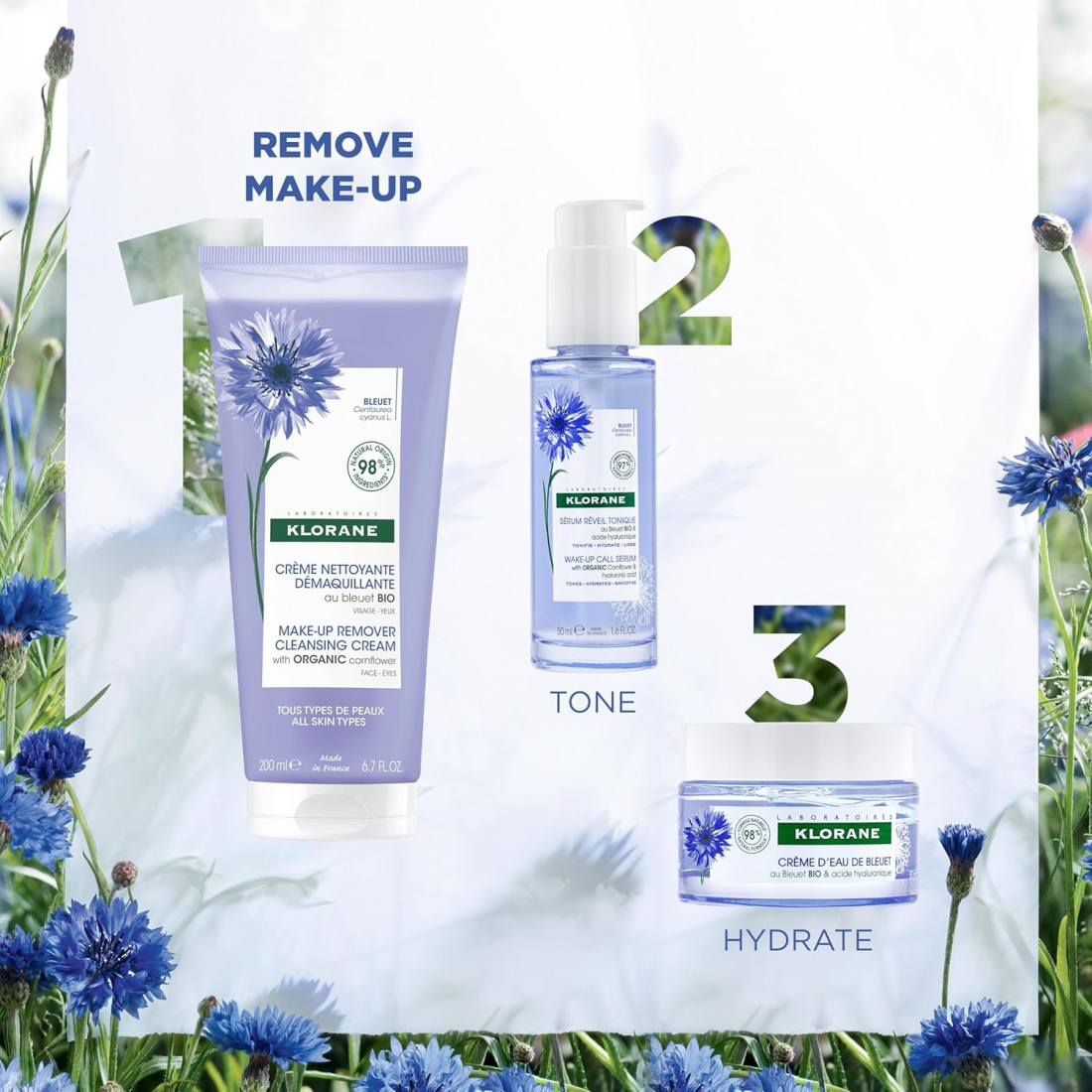 Crème nettoyante 'Au Bleuet Bio' - 200 ml