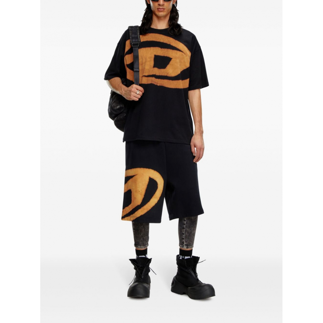 T-shirt 'T-Boxt-Bleach Logo-Print' pour Hommes