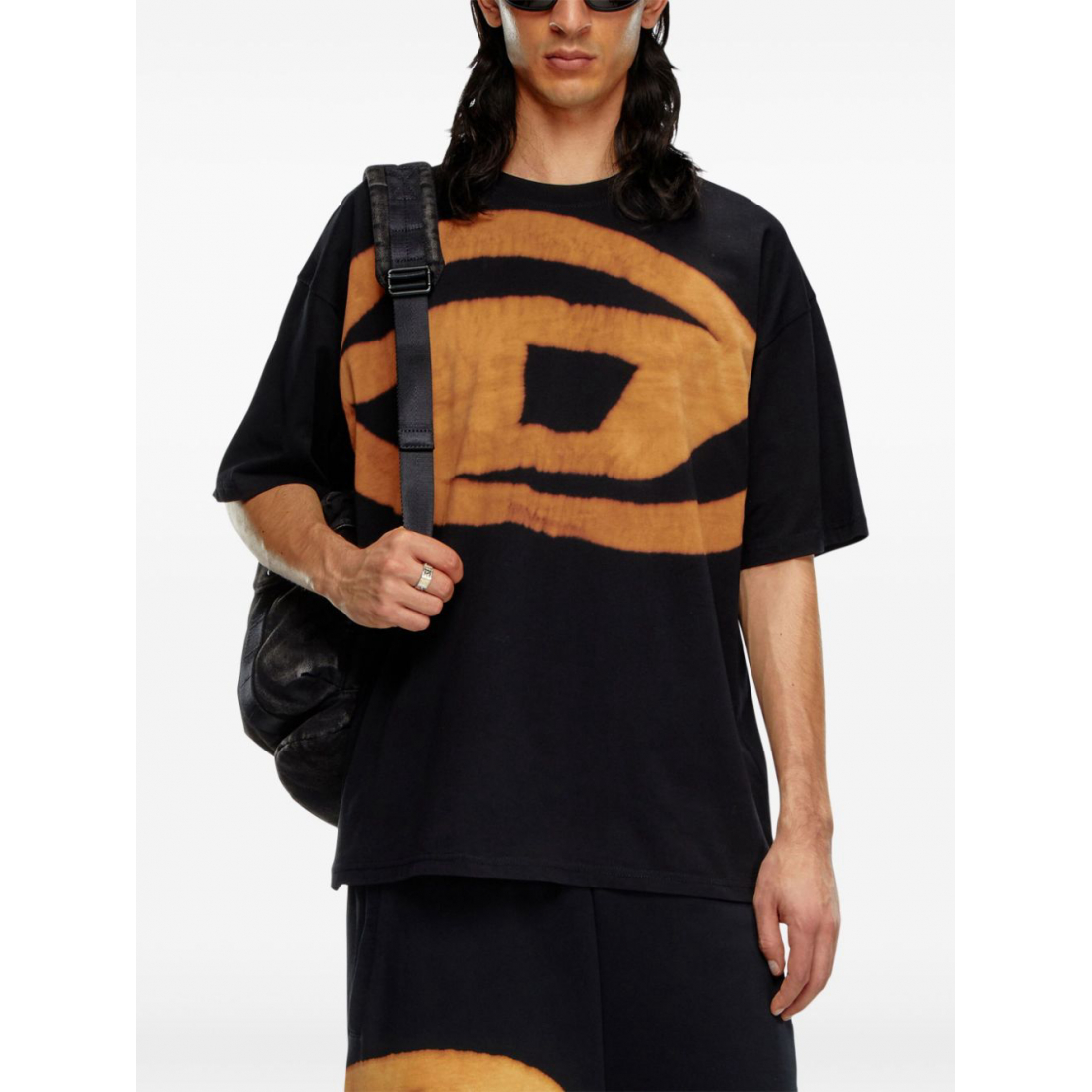 T-shirt 'T-Boxt-Bleach Logo-Print' pour Hommes