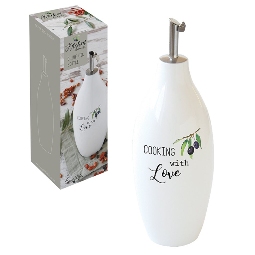 Porzellan-Öl-/Essigflasche 300 ml In Farbbox Küchenelemente