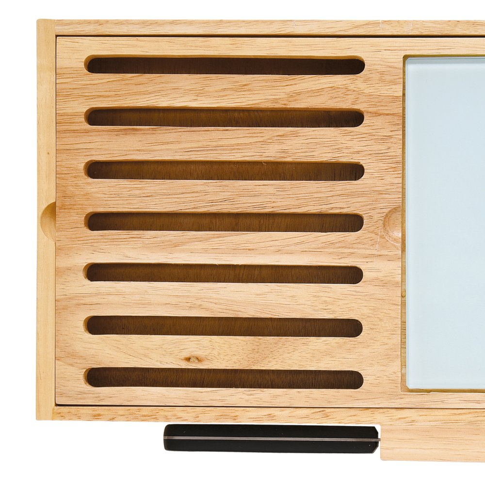 Bread Cutting Board 40x24 With Glass Board And Knife Kitchen Elements