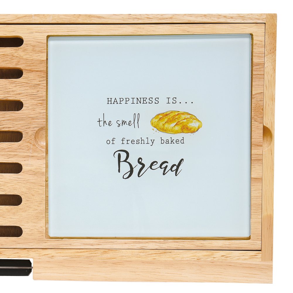 Bread Cutting Board 40x24 With Glass Board And Knife Kitchen Elements