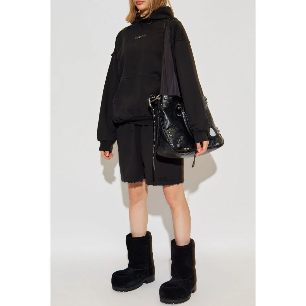 Sweatshirt à capuche  'Rhinestone Logo' pour Femmes