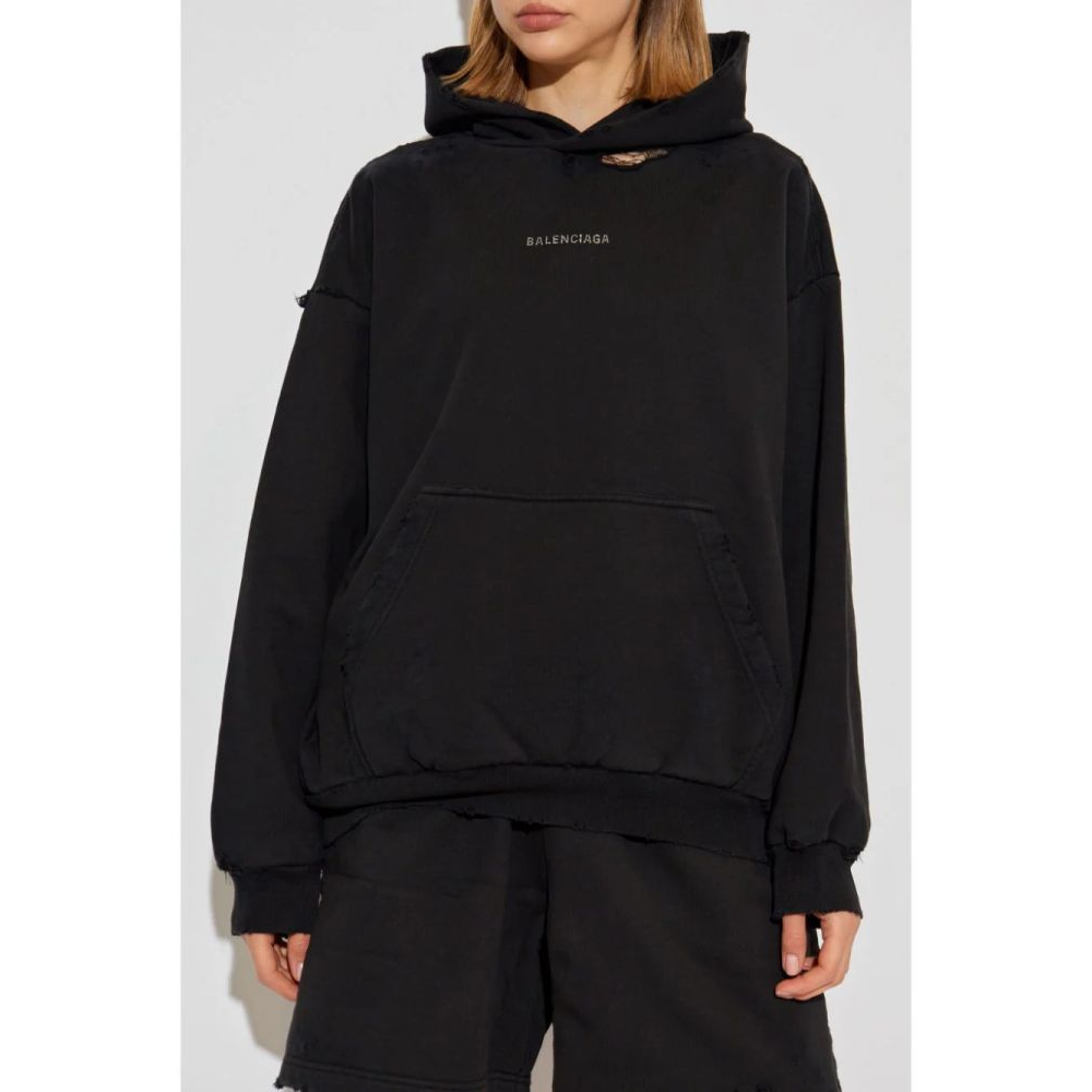 Sweatshirt à capuche  'Rhinestone Logo' pour Femmes