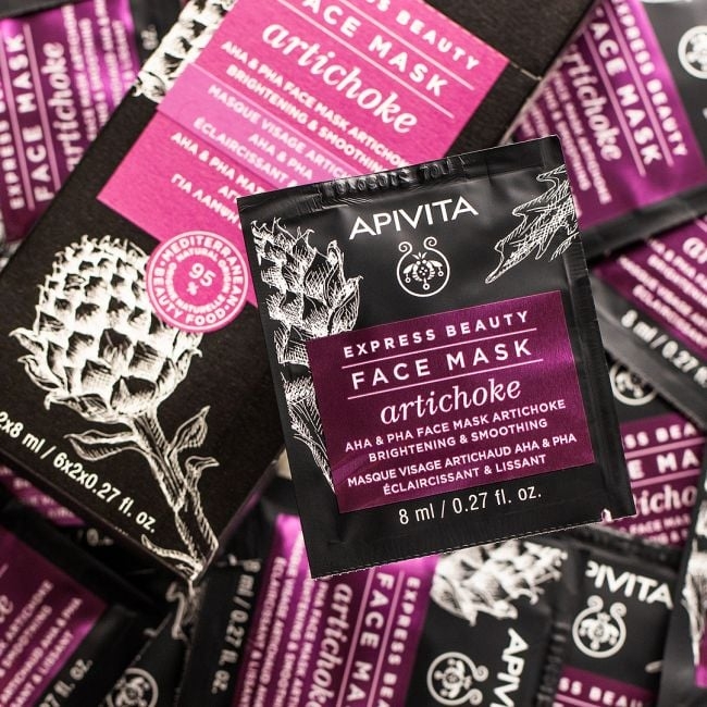 Masque visage 'Express Beauty Aha & Pha' - Artichoke 8 ml, 2 Pièces