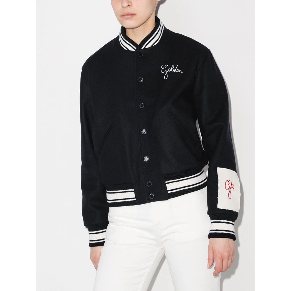 Women's 'Embroidered-Logo' Bomber Jacket