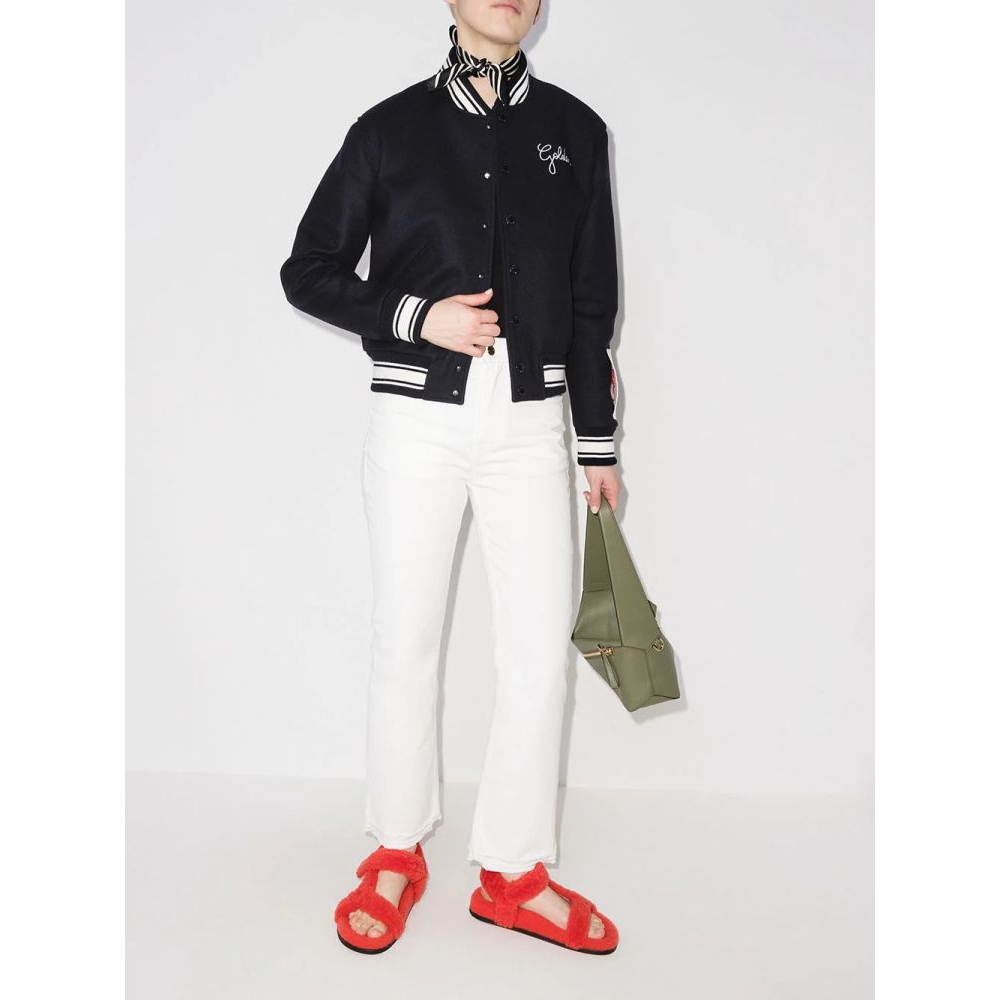 Women's 'Embroidered-Logo' Bomber Jacket