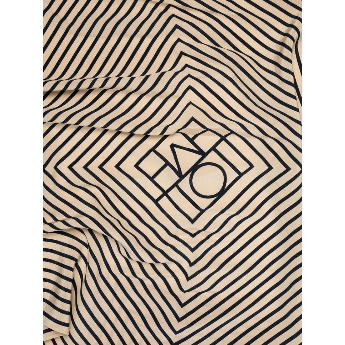 Foulard en soie 'Geometric Monogram Print' pour Femmes