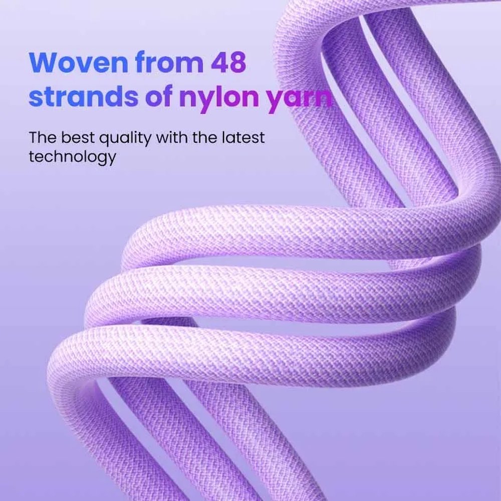 USB to USB-C cable 36w
- fast charge - 1.2m - Purple