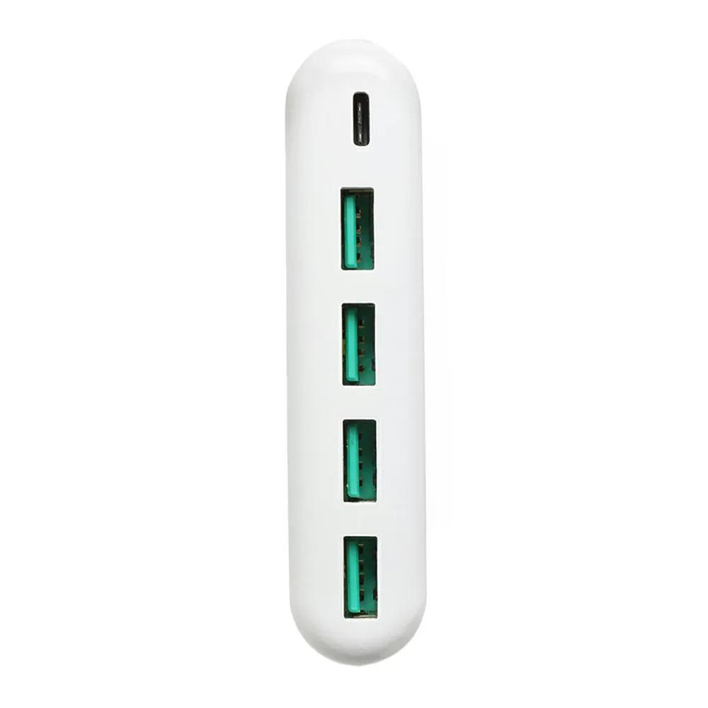 5-Port-USB-Ladestation mit 60 W Leistung, davon ein 30-W-Netzteilanschluss und ein 18-W-QC-3.0-Anschluss.