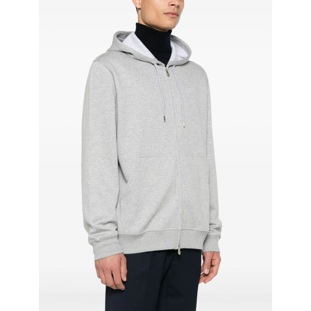 Men's 'Mélange-Effect Zipped' Hoodie