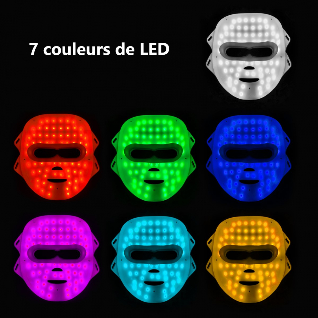 'Luminotherapie 7 Couleurs' Face LED Mask