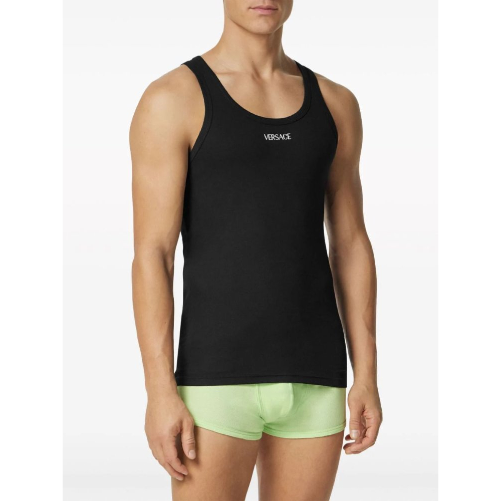 Débardeur 'Logo-Embroidered Ribbed' pour Hommes