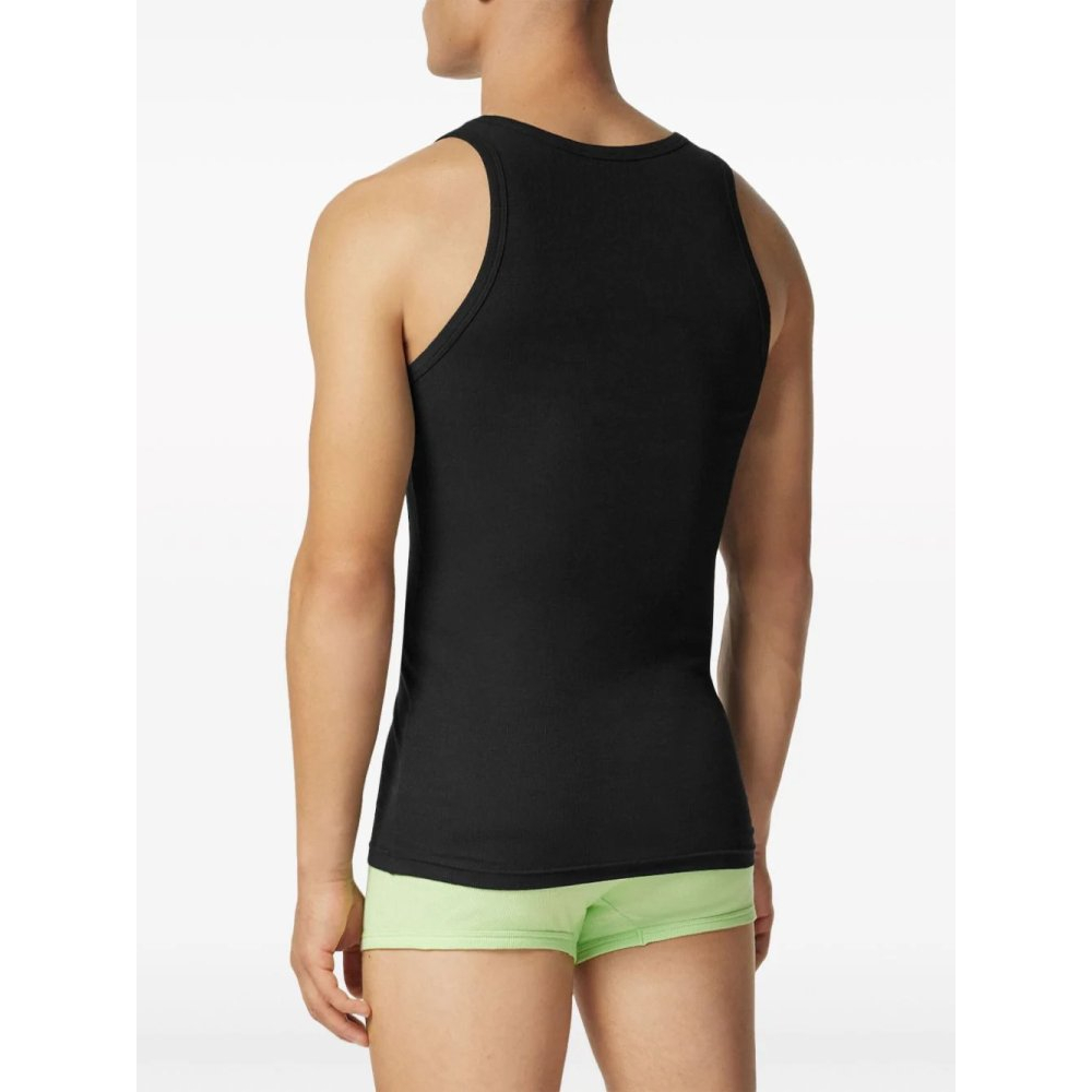 Débardeur 'Logo-Embroidered Ribbed' pour Hommes