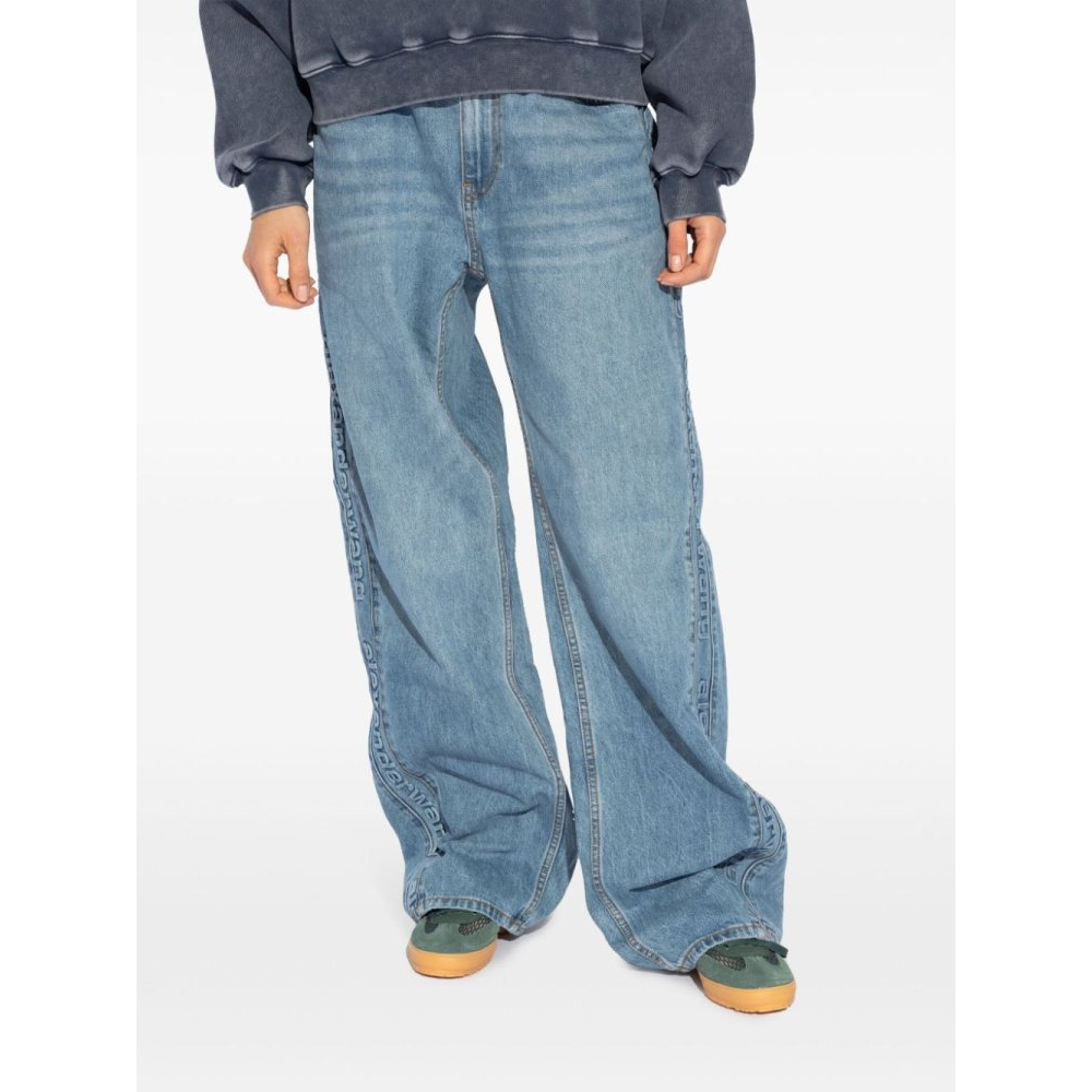 Jeans 'Logo-Embossed' pour Femmes