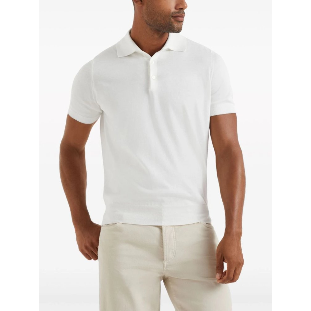 'Plain Button' Polohemd für Herren