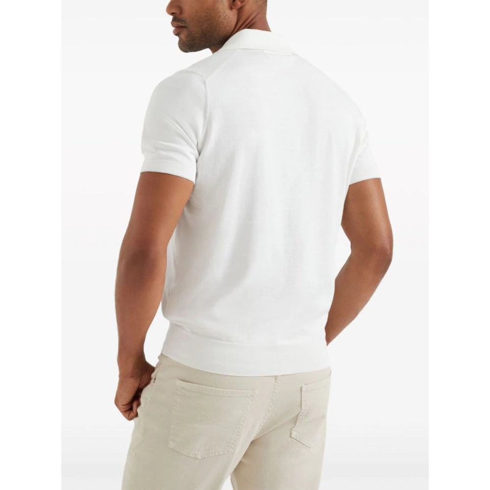 'Plain Button' Polohemd für Herren