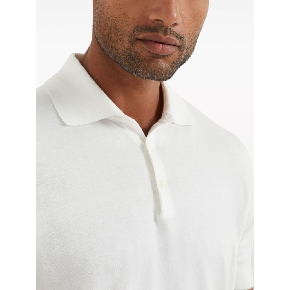 'Plain Button' Polohemd für Herren