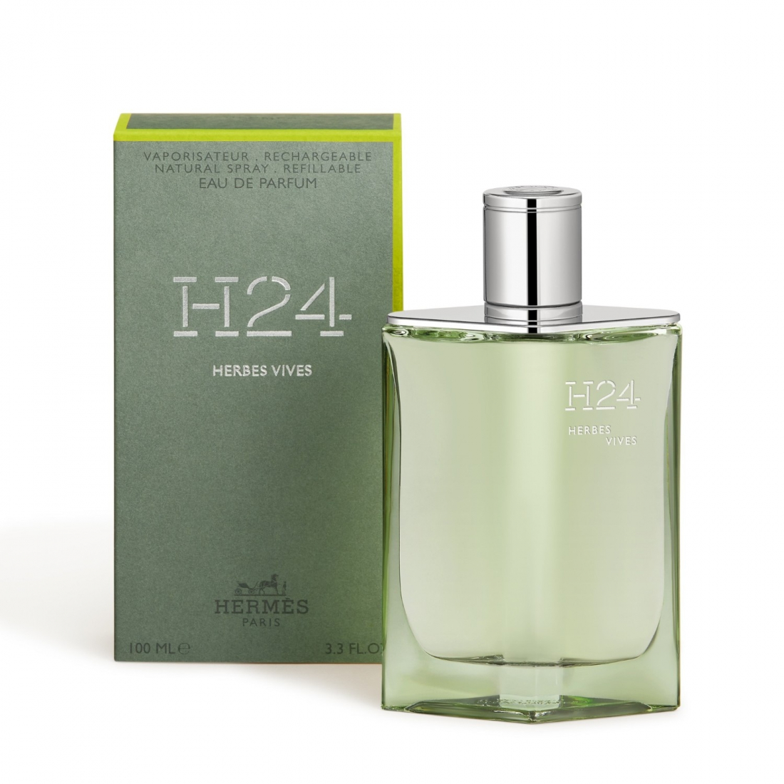 Eau de Parfum - Rechargeable 'H24 Herbes Vives' - 100 ml
