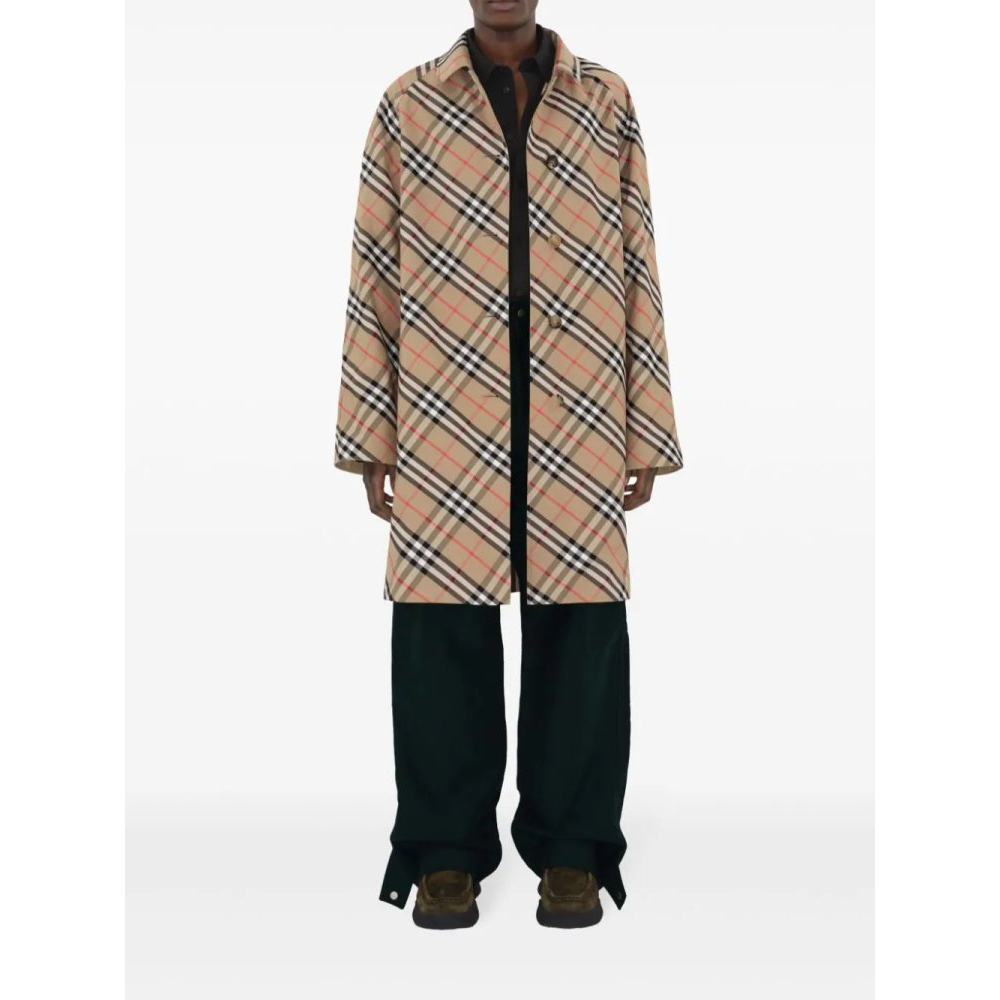 'Check-Pattern Reversible' Trenchcoat für Herren