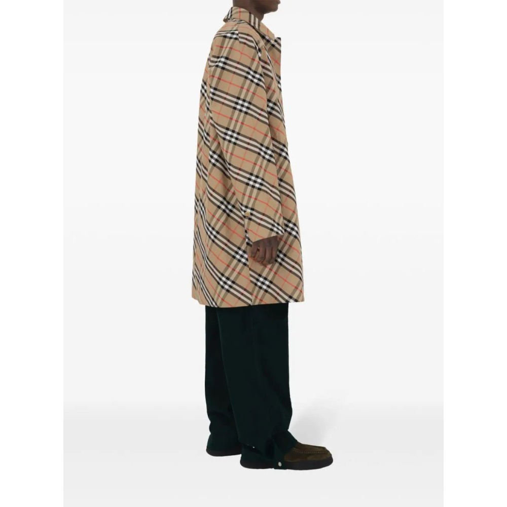 'Check-Pattern Reversible' Trenchcoat für Herren