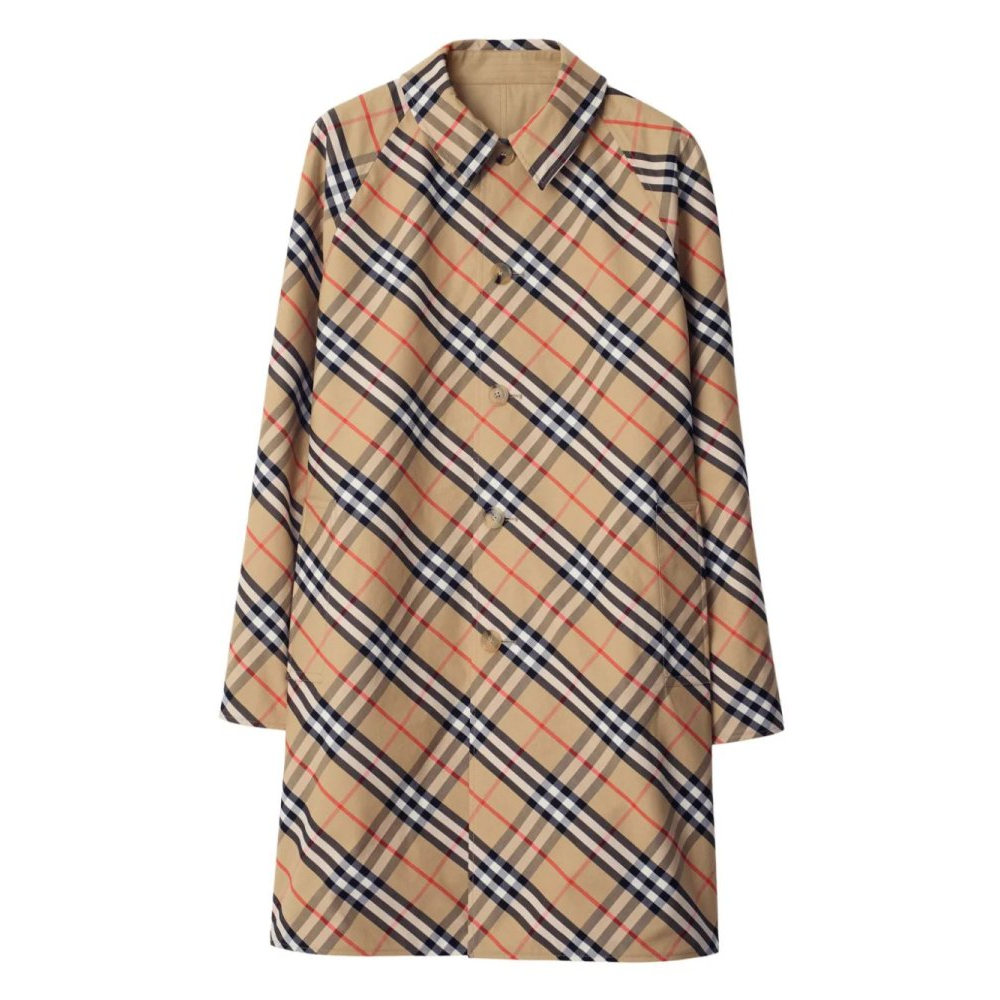 'Check-Pattern Reversible' Trenchcoat für Herren