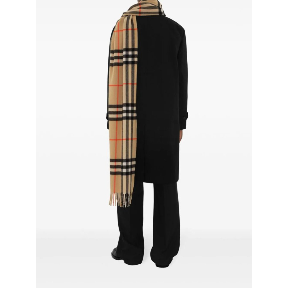 Men's 'Wide Check' Cashmere Scarf