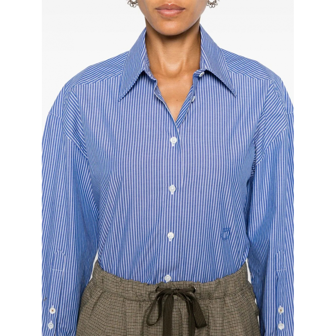 Chemise 'Logo-Embroidered' pour Femmes