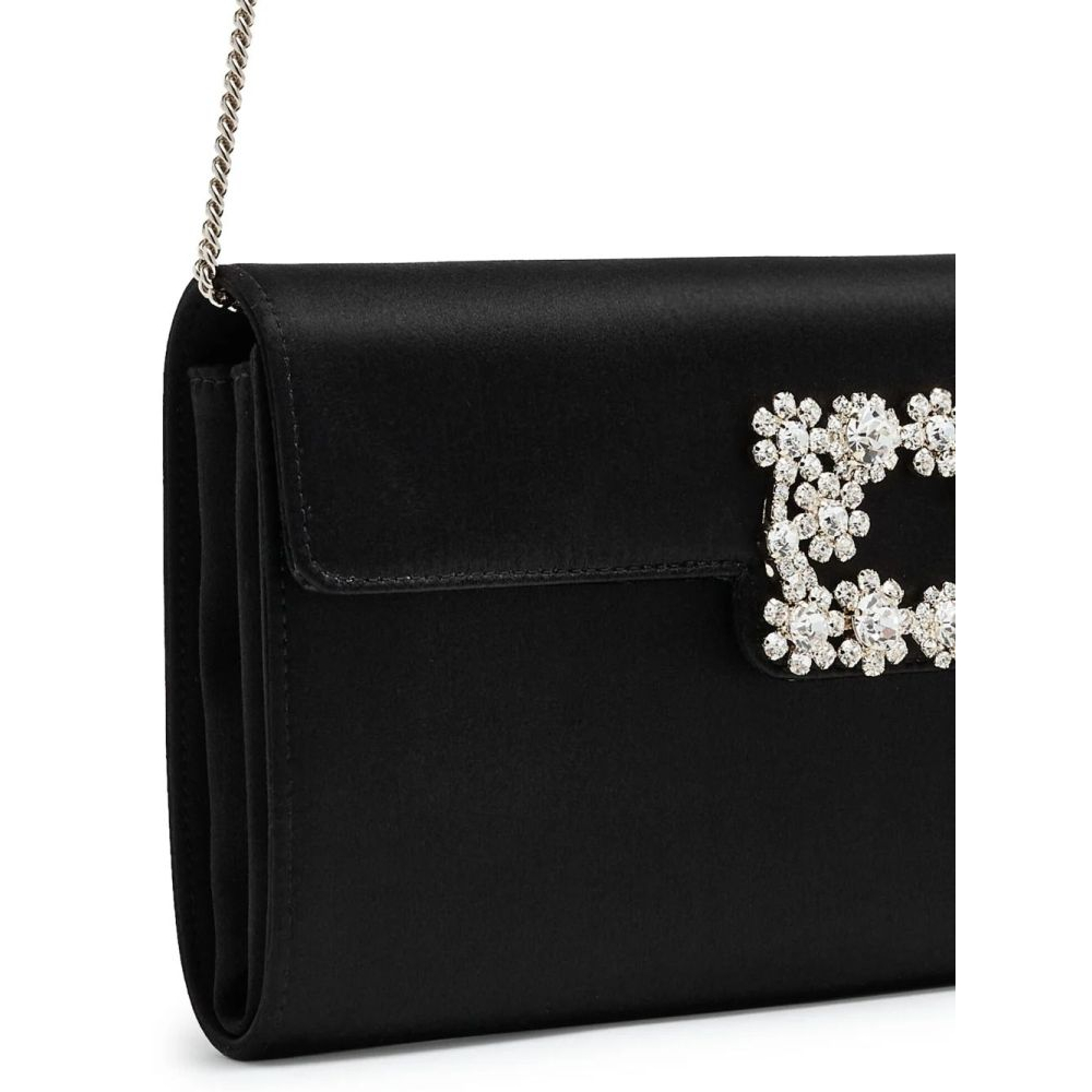 Women's 'Flower Strass Buckled' Clutch