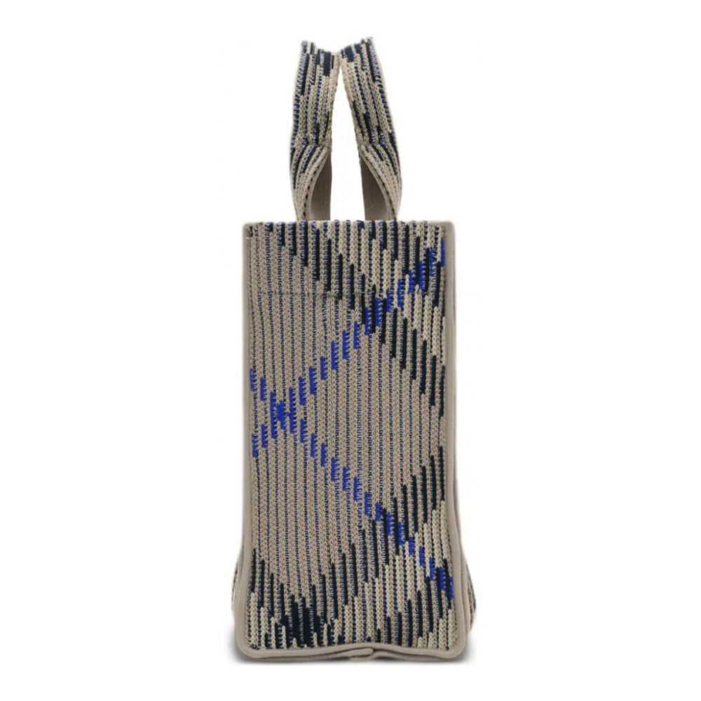 Women's 'Mini Check Knitted' Tote Bag