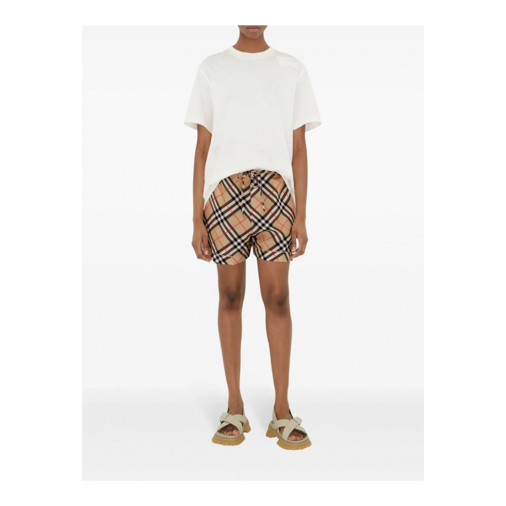 Women's 'Check-Print' Shorts