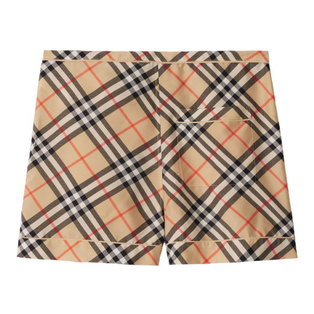 Women's 'Check-Print' Shorts
