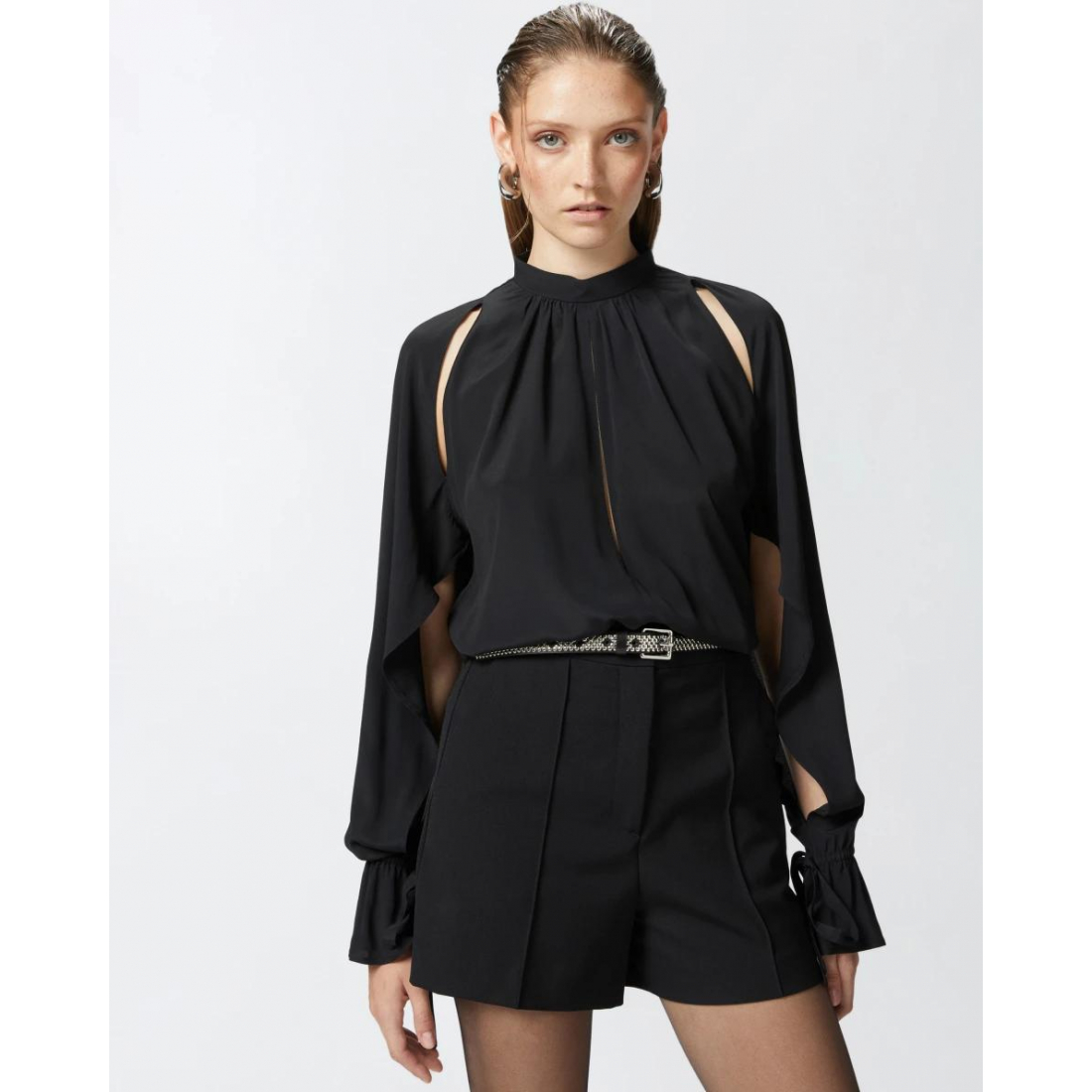 Blouse à manches longues 'Cut-Out' pour Femmes