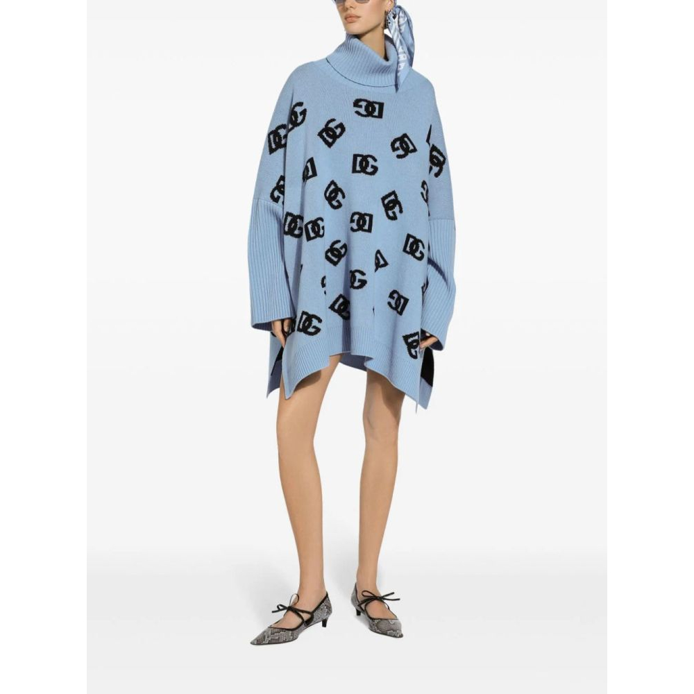 Women's 'Logo Embroidered' Poncho