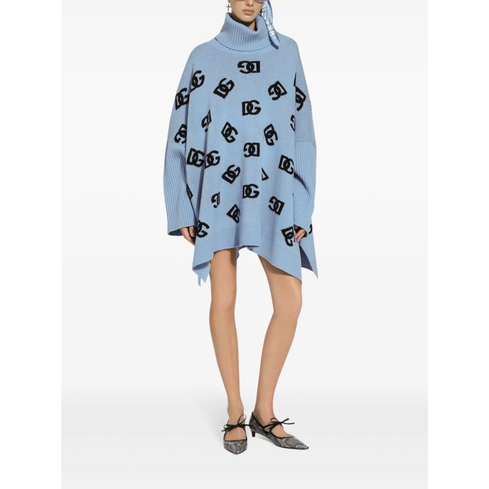 Women's 'Logo Embroidered' Poncho