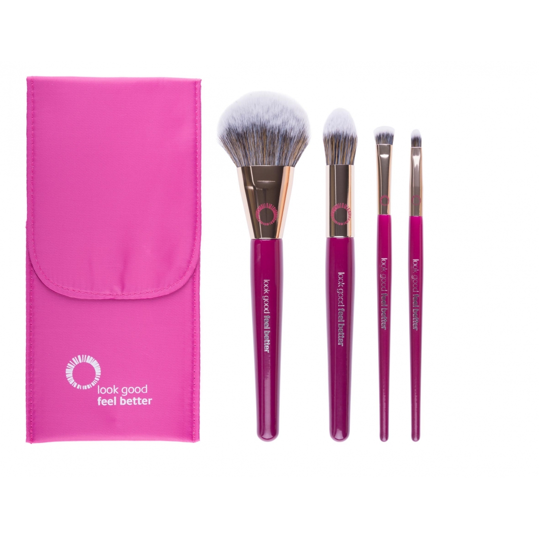 Set de pinceaux de maquillage 'Luxury' - 4 Pièces