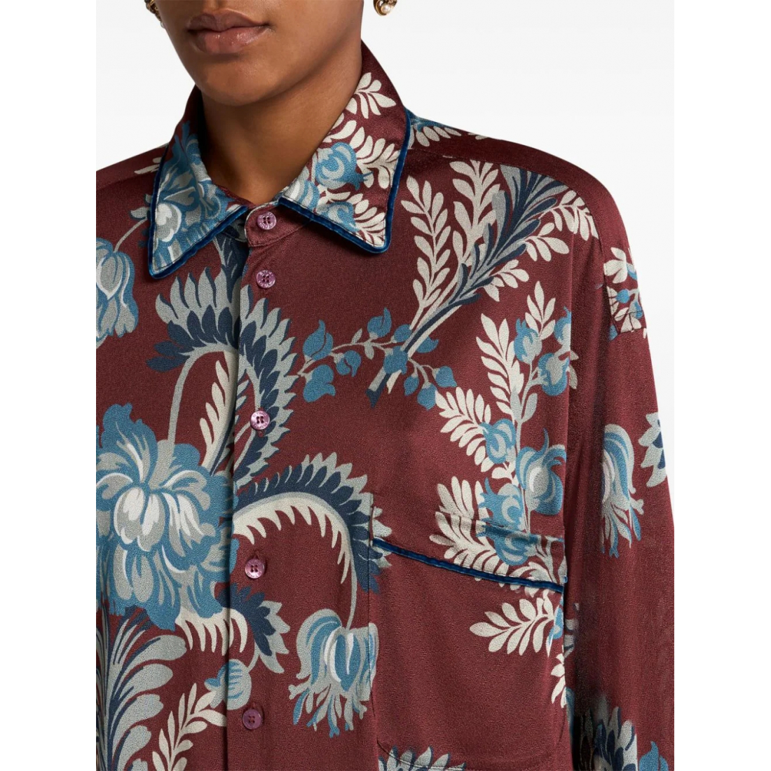 Chemise 'Floral-Print' pour Femmes