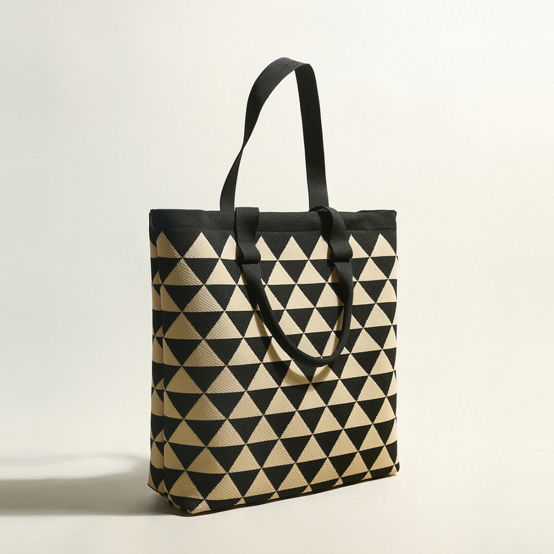 'Triangle Checkered' Tote Handtasche für Damen