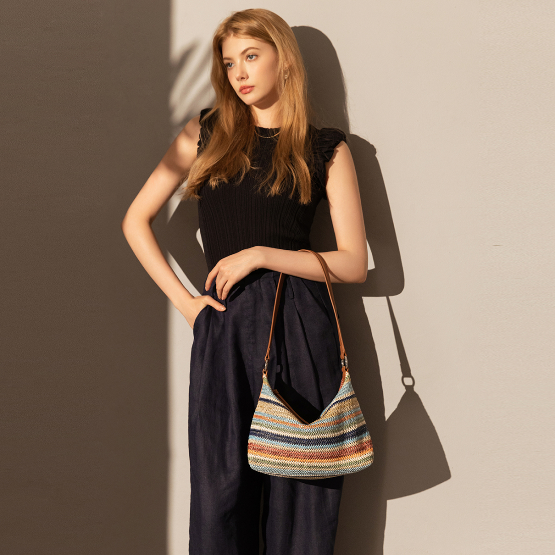 Sac à bandoulière 'Rainbow Bohemian' pour Femmes