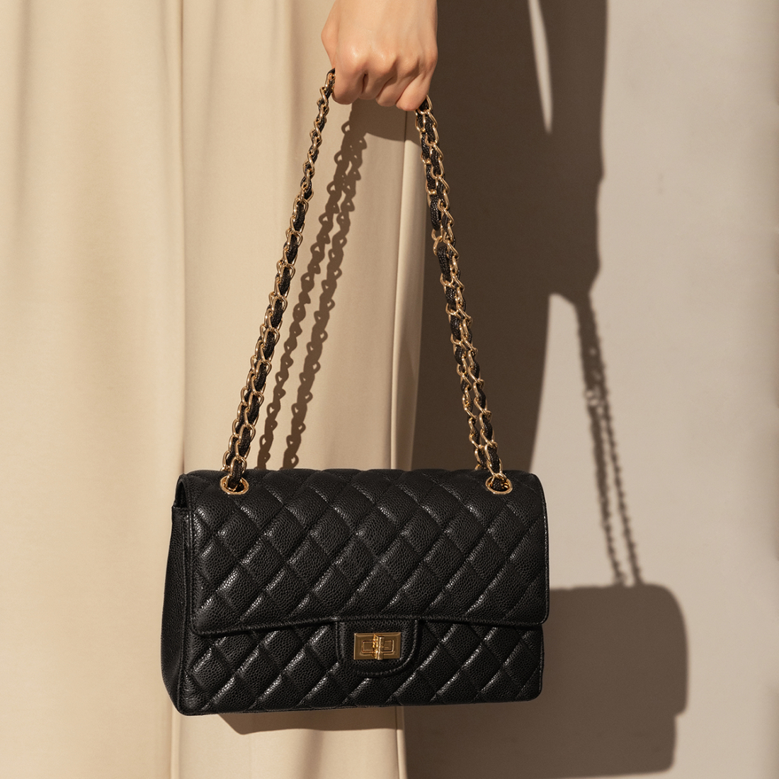 Sac à bandoulière 'Classic Quilted Flap' pour Femmes