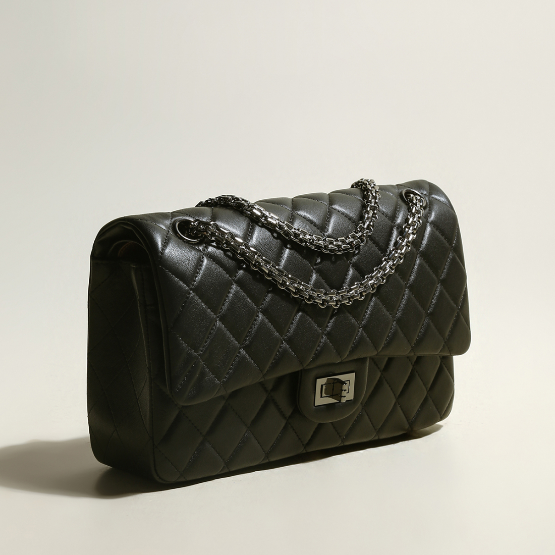 Sac à bandoulière 'Quilted Metallic Chain Straps' pour Femmes